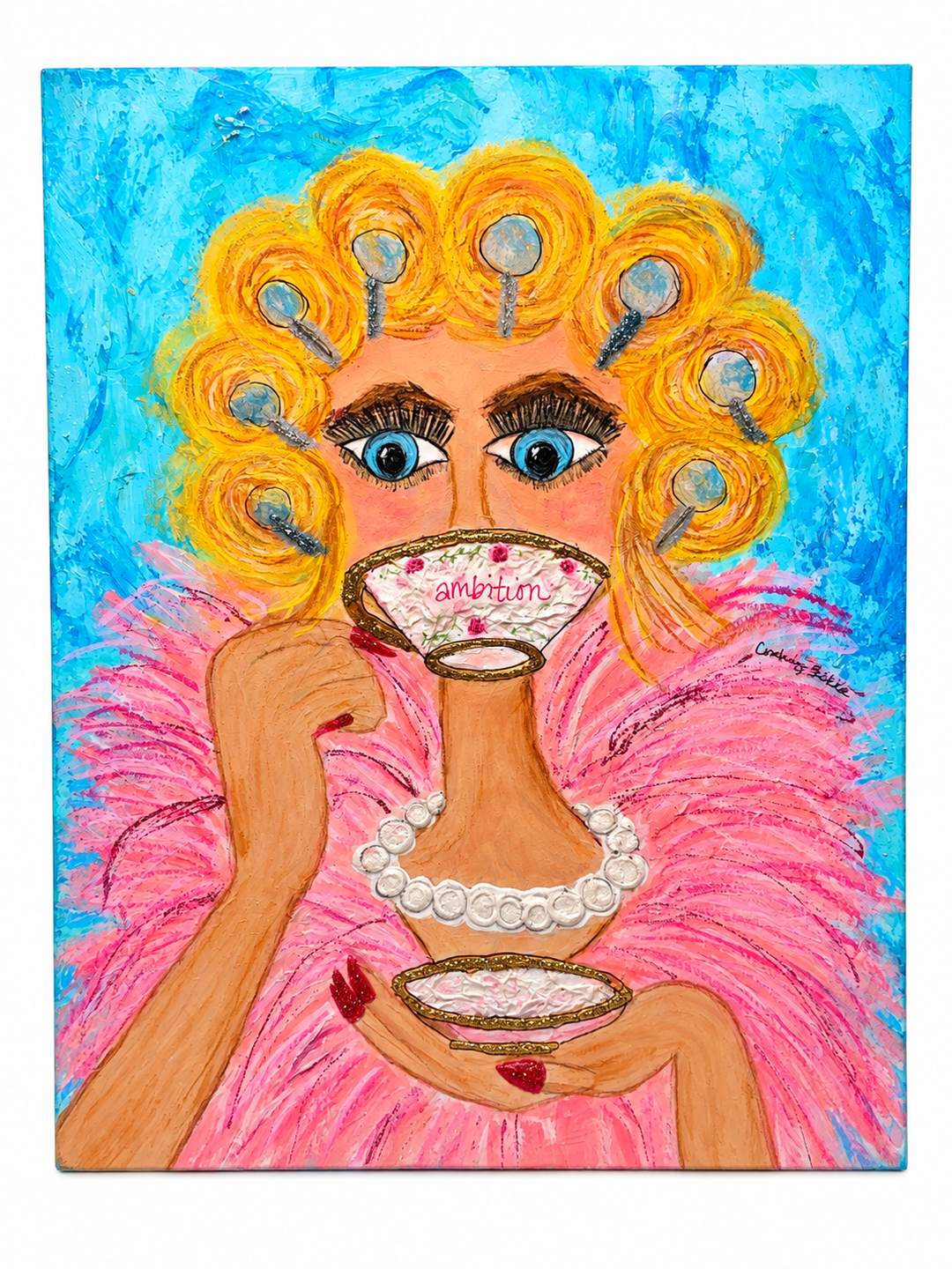 9-5 “Dolly” 11x14 wood block