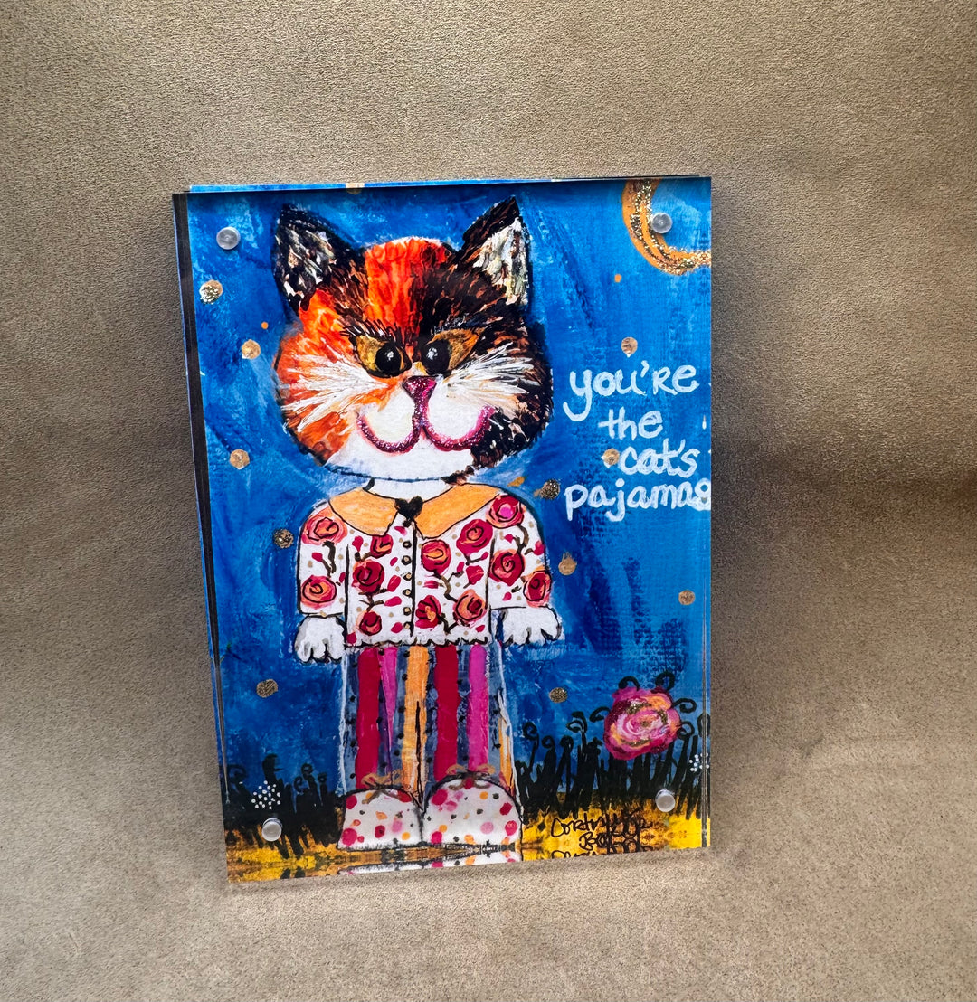 Cats pajamas acrylic