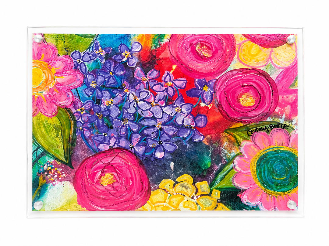 Garden Fancy acrylic 5 x 7