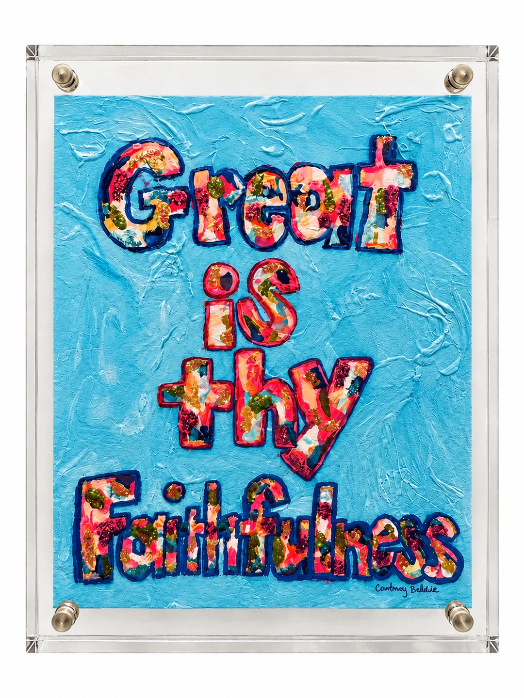 Great is thy Faithfulness 5x7 acrylic