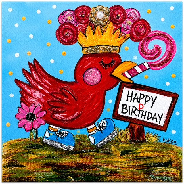 Ruby birthday wishes wood block