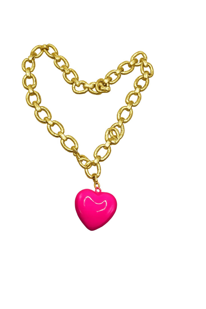 Heart on a Chain - pink - summer collection